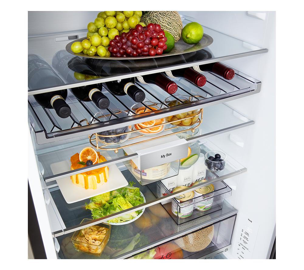 LG Fit & Max GBBW726AEV Smart 70/30 Fridge Freezer - Essence Black Steel image number 11 of 16