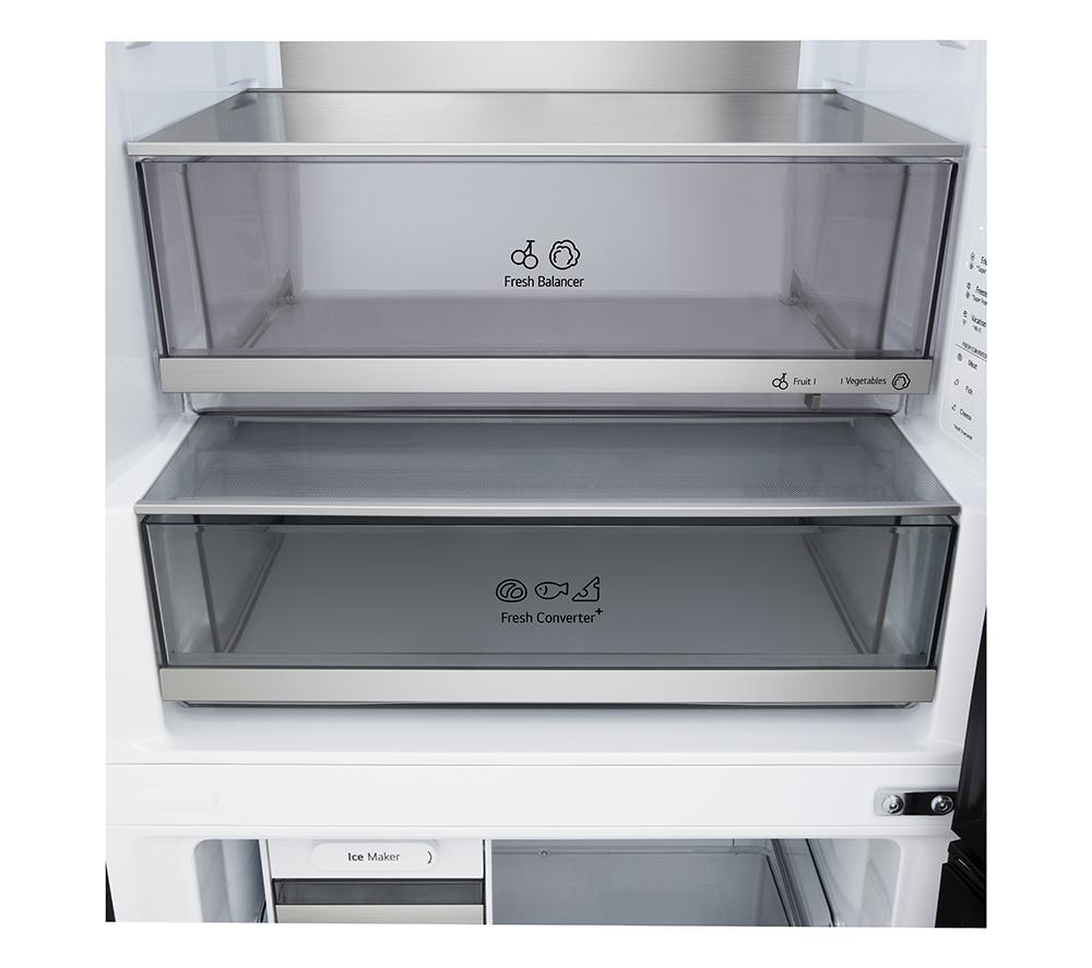 LG Fit & Max GBBW726AEV Smart 70/30 Fridge Freezer - Essence Black Steel image number 12 of 16