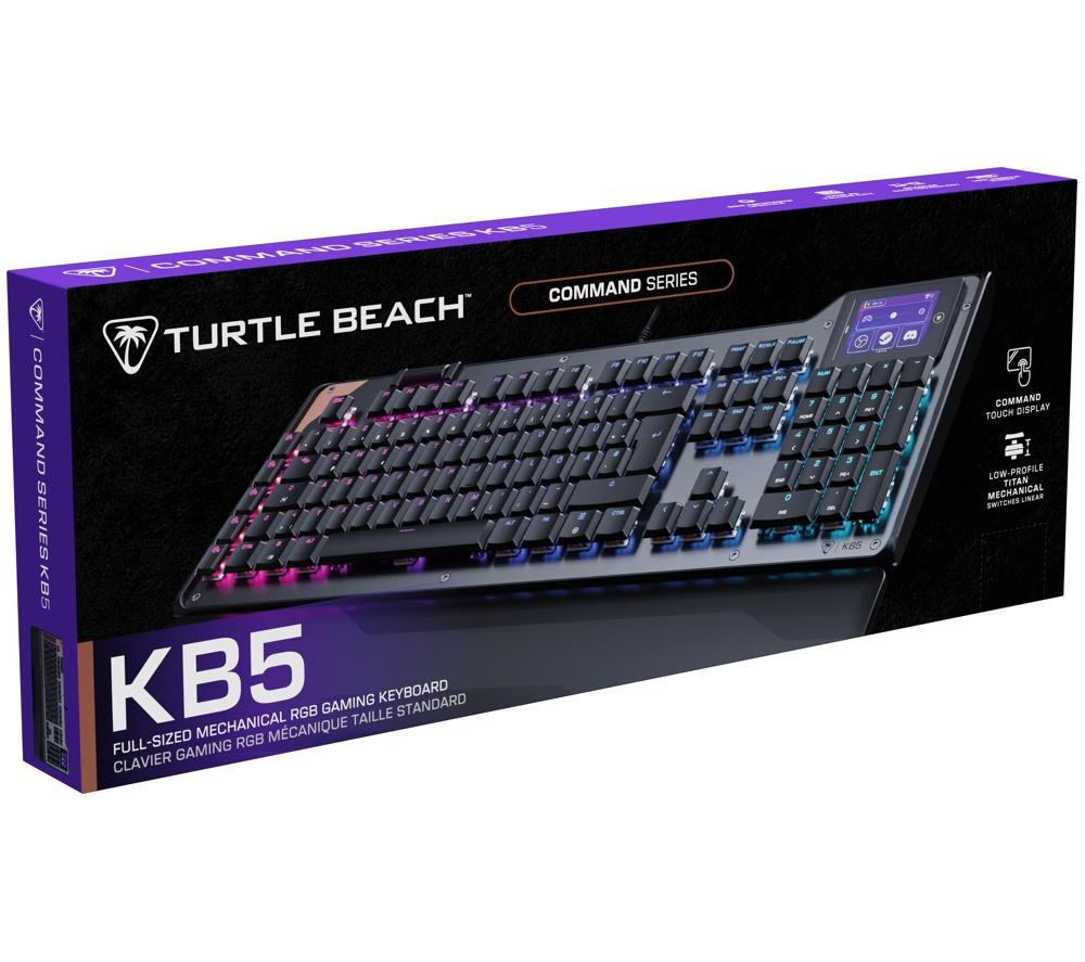 TURTLE BEACH Command Series KB5 Mechanical Gaming Keyboard - Black image number 2 of 12
