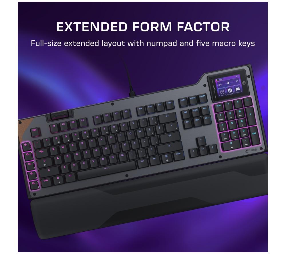 TURTLE BEACH Command Series KB5 Mechanical Gaming Keyboard - Black image number 10 of 12
