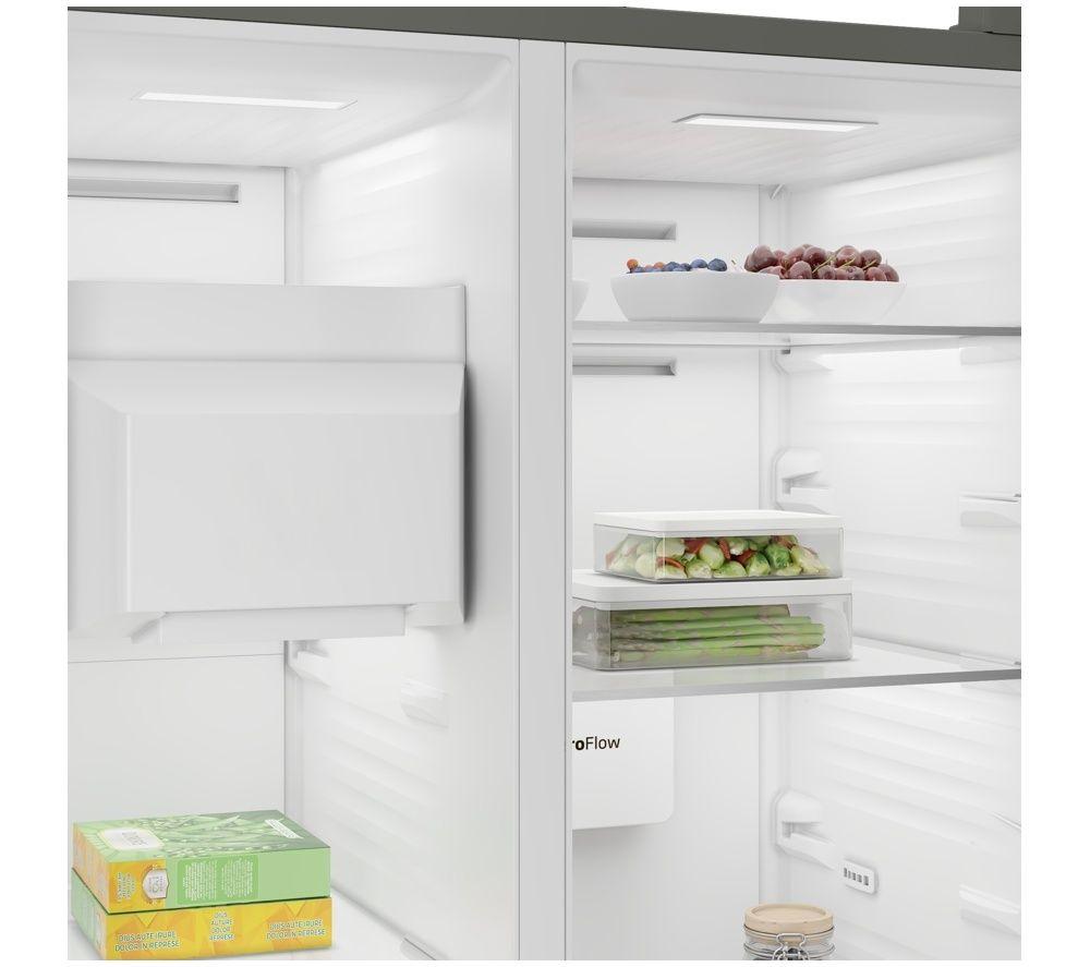 BEKO HarvestFresh AeroFlow ASN492VPZ American-Style Fridge Freezer - Dark Inox image number 9 of 21