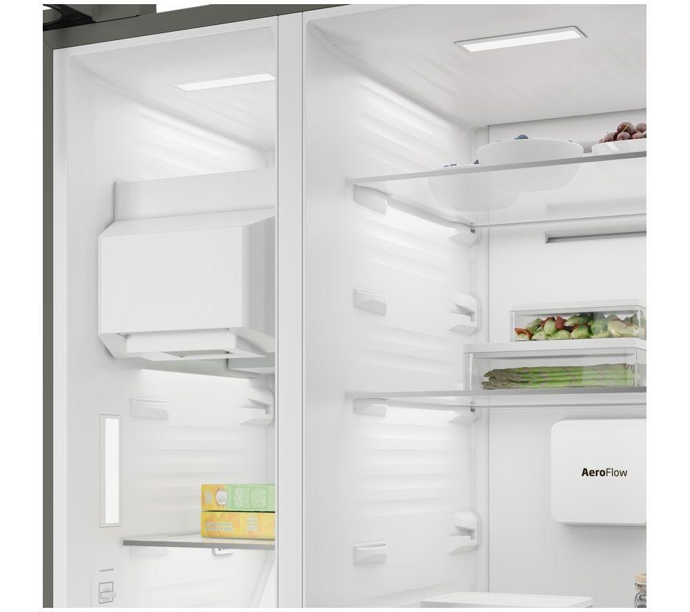 BEKO HarvestFresh AeroFlow ASN492VPZ American-Style Fridge Freezer - Dark Inox image number 11 of 21