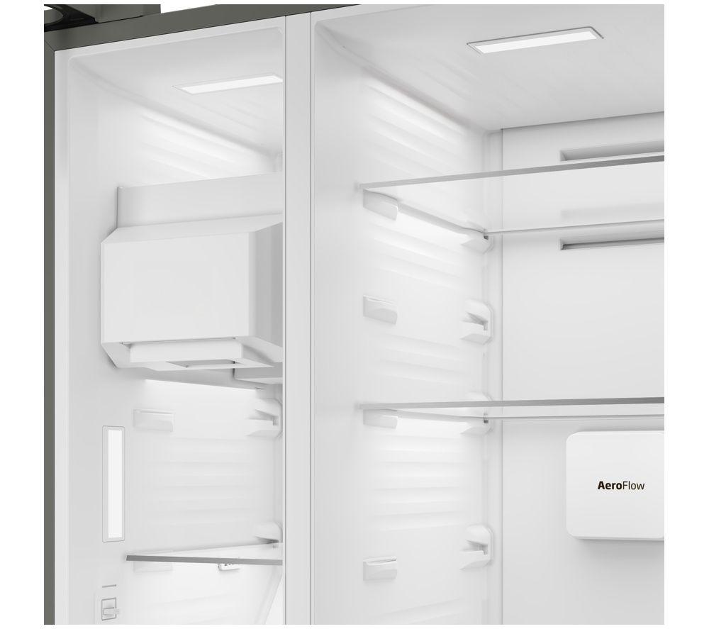 BEKO HarvestFresh AeroFlow ASN492VPZ American-Style Fridge Freezer - Dark Inox image number 12 of 21