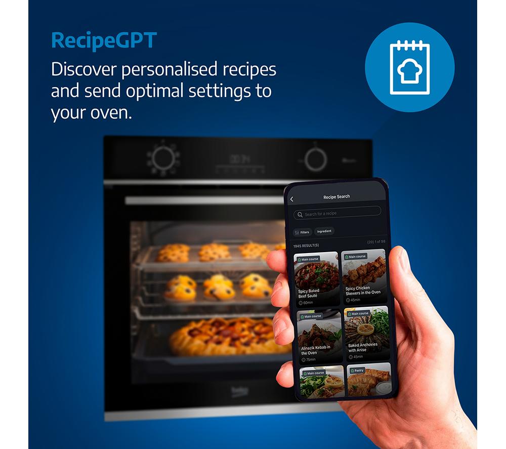 BEKO AeroPerfect BBIE12501WAP Electric Pyrolytic Single Smart Oven - Anthracite image number 16 of 16