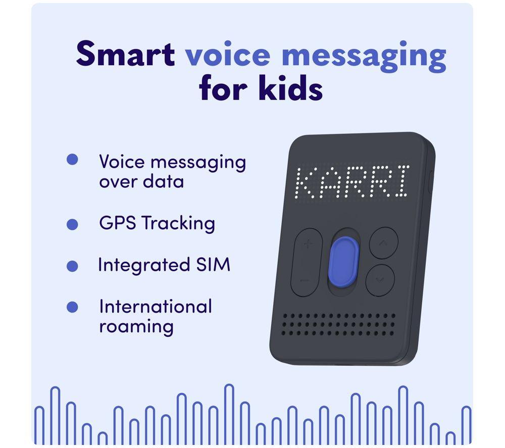 KARRI Messenger 2 Instant Voice Messenger - Black & Blue image number 2 of 5