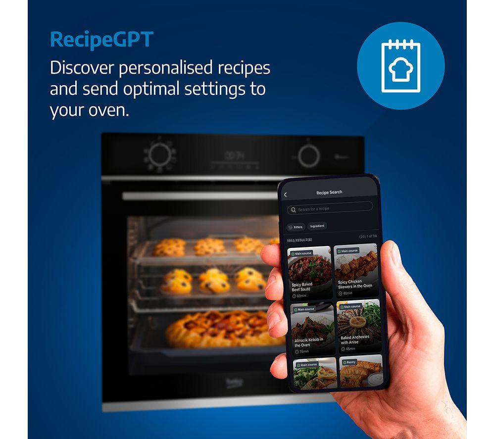 BEKO AeroPerfect BBIM17501WBP Electric Pyrolytic Single Smart Oven - Blackout image number 11 of 17