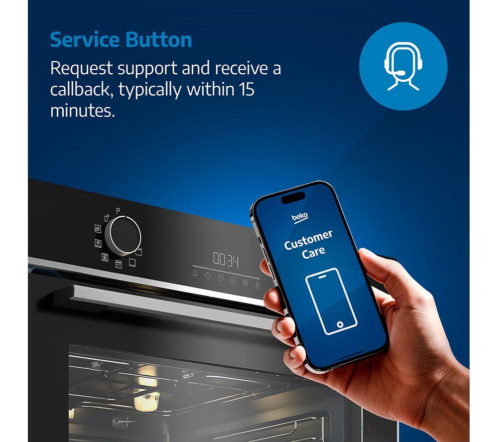 BEKO AeroPerfect BBIM17501WBP Electric Pyrolytic Single Smart Oven - Blackout image number 16 of 17