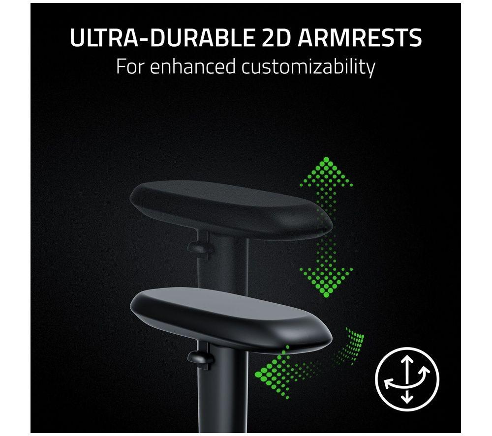RAZER Iskur V2 X NewGen Gaming Chair - Black & Green image number 4 of 9