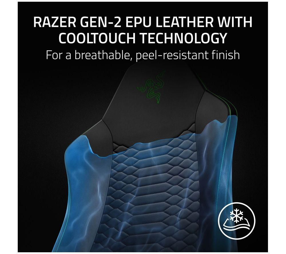RAZER Iskur V2 X NewGen Gaming Chair - Black & Green image number 7 of 9