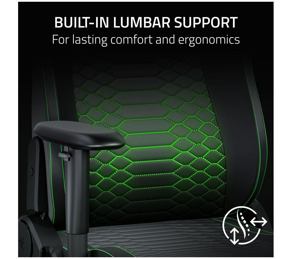 RAZER Iskur V2 X NewGen Gaming Chair - Black & Green image number 8 of 9