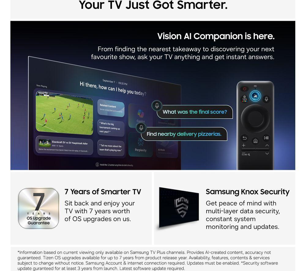 SAMSUNG S99H 83" OLED Glare Free & Art Mode 4K Vision AI Smart TV 2026 - QE83S99H image number 3 of 6