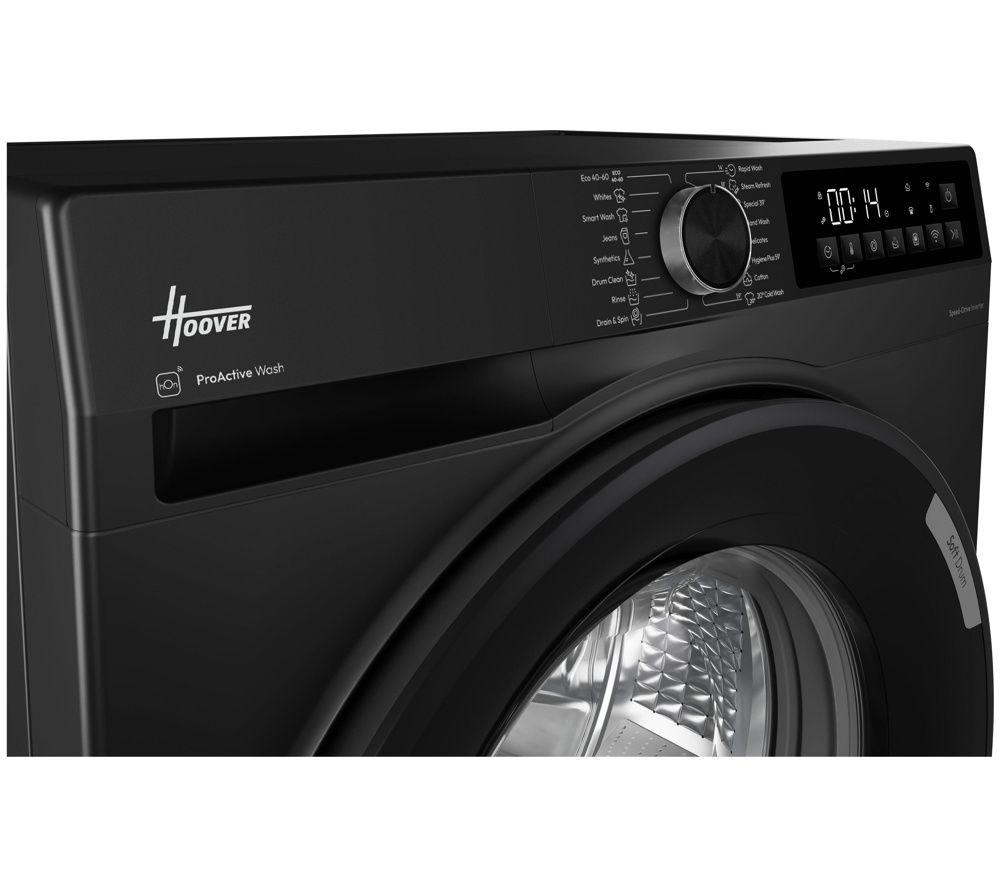 HOOVER Pro Wash Series 3 HBR 412BL10J-80 WiFi-enabled 12 kg 1400 Spin Washing Machine - Black image number 4 of 8