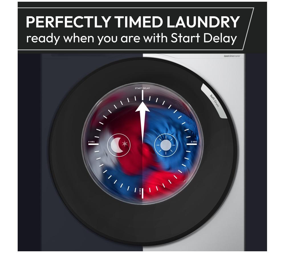 HOOVER Pro Wash Series 3 HBR 412BL10J-80 WiFi-enabled 12 kg 1400 Spin Washing Machine - Black image number 11 of 11