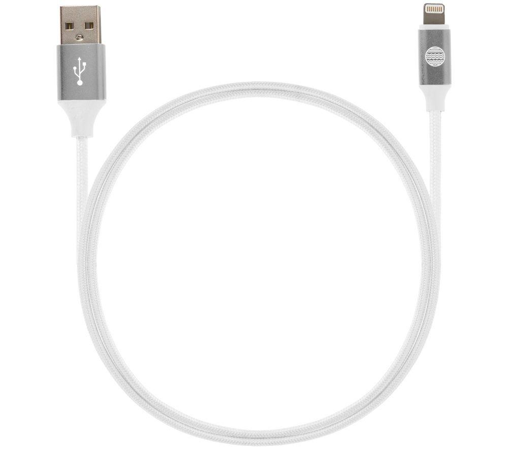 Our Pure Planet OPP008 Braided USB to Lightning Cable - 1.2 m, White