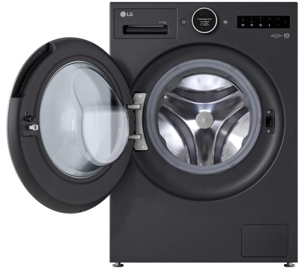 LG Series 10 WHX9016TBC WiFi-enabled 11 kg Heat Pump Washer Dryer - Black image number 14 of 20