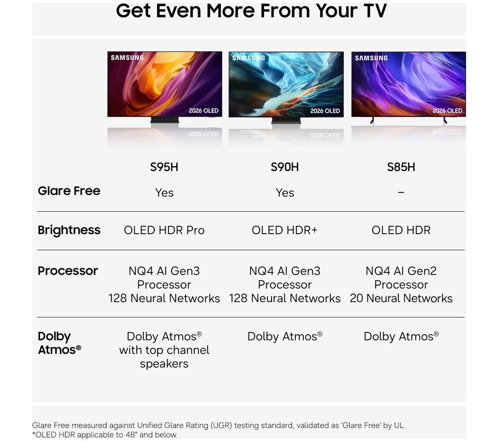 SAMSUNG S85H 77" OLED 4K Vision AI Smart TV 2026 - QE77S85H image number 10 of 11