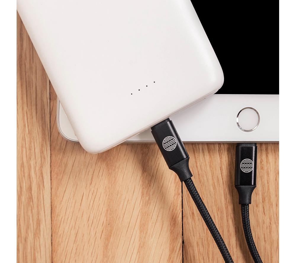 OUR PURE PLANET OPP102 Braided USB to USB-C Cable - 1.2 m, Black image number 7 of 13
