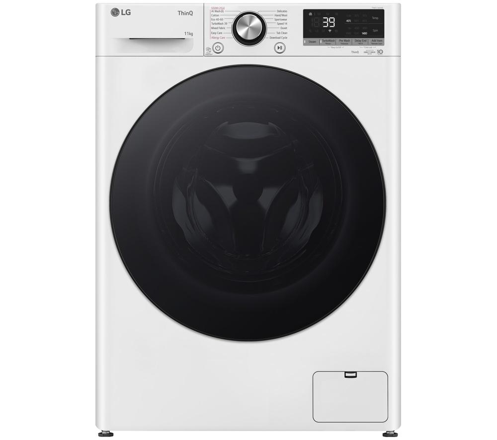 LG Series 4 Pro F4Y711WBTN1 WiFi-enabled 11 kg 1400 Spin Washing Machine Â– White