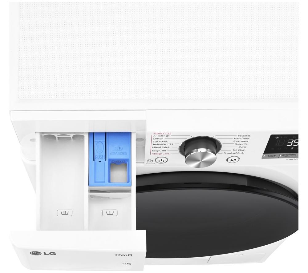 LG ELCTRNC Series 4 Pro F4Y711WBTN1 WiFi-enabled 11 kg 1400 Spin Washing Machine &ndash; White image number 12 of 15