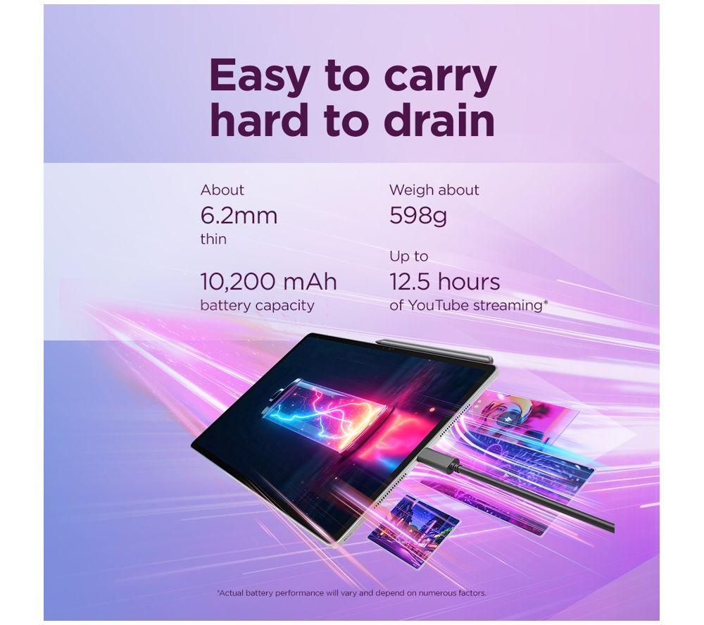 LENOVO Idea Tab Pro Gen 2 13" Tablet - 256 GB, Luna Grey image number 4 of 5