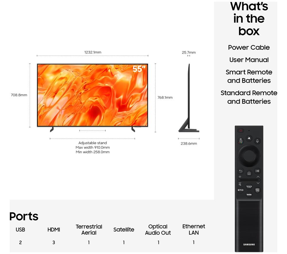 SAMSUNG QN70H 55" Neo QLED 4K Mini LED Vision AI Smart TV 2026 - QE55QN70H image number 7 of 10
