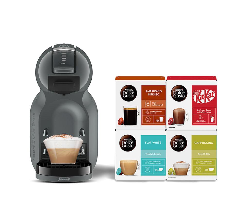 DOLCE GUSTO by De&rsquo;Longhi Mini Me 2 EDG335.A Pod Coffee Machine Starter Kit - Anthracite image number 3 of 6