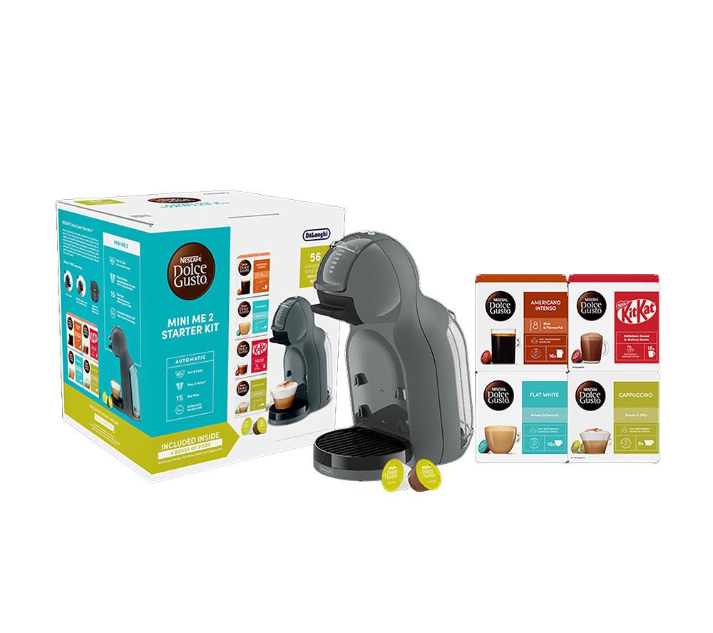 DOLCE GUSTO by De&rsquo;Longhi Mini Me 2 EDG335.A Pod Coffee Machine Starter Kit - Anthracite image number 6 of 6