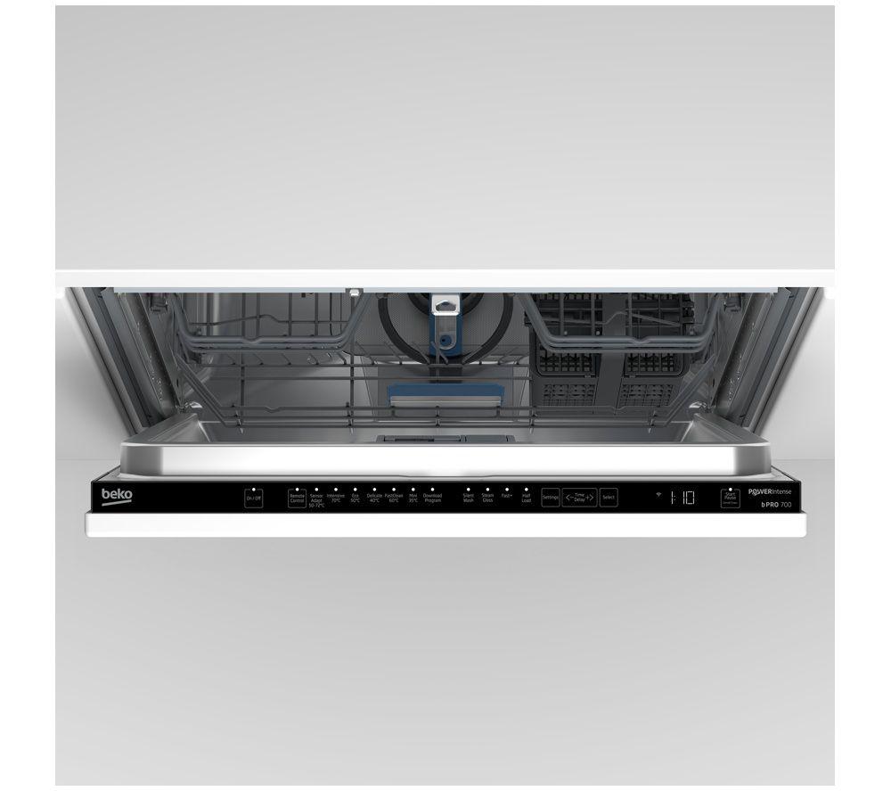 BEKO bPRO 700 BDIN38550WP Full-size Smart Fully Integrated Dishwasher image number 3 of 6