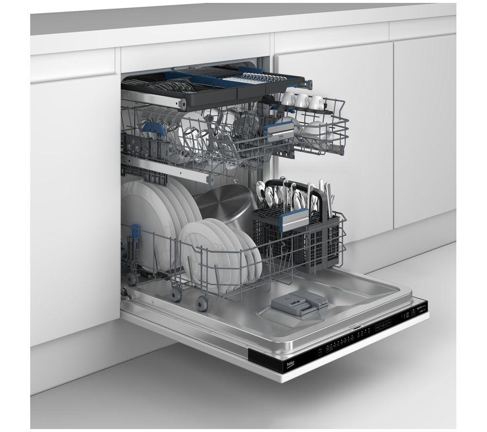 BEKO bPRO 700 BDIN38550WP Full-size Smart Fully Integrated Dishwasher image number 4 of 6