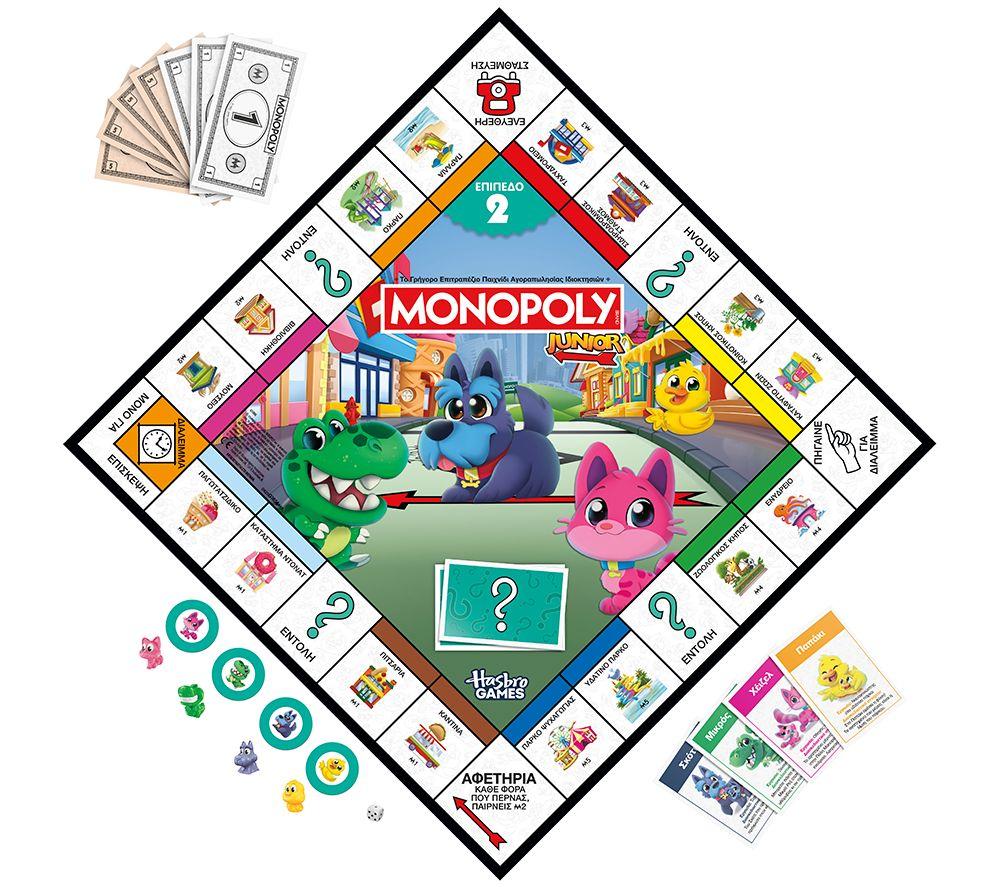 HASBRO Monopoly Junior 2-in-1 Refresh Board Game image number 2 of 8