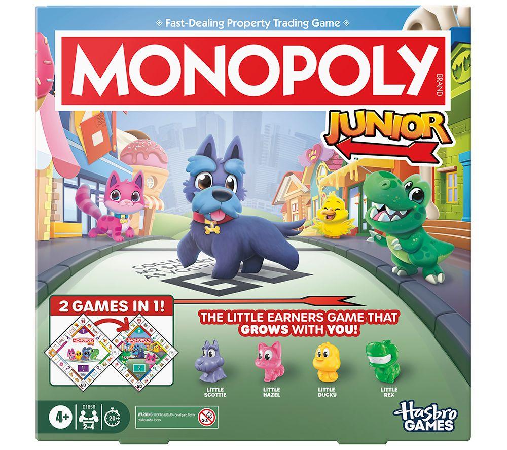HASBRO Monopoly Junior 2-in-1 Refresh Board Game image number 7 of 8