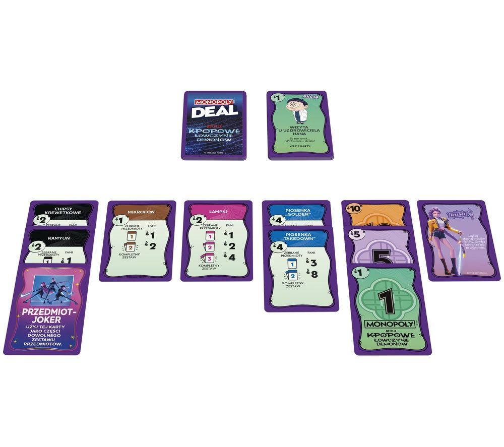 HASBRO Monopoly Deal K-Pop Demon Hunters image number 2 of 6
