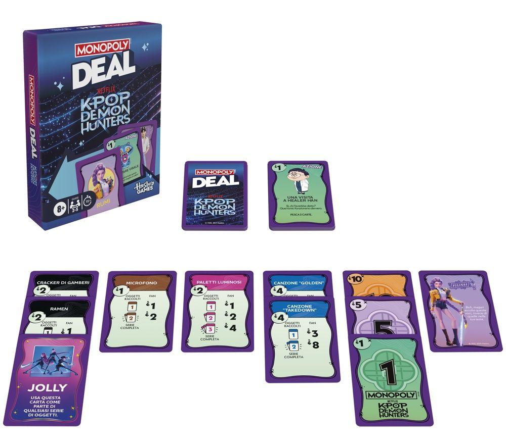 HASBRO Monopoly Deal K-Pop Demon Hunters image number 4 of 6