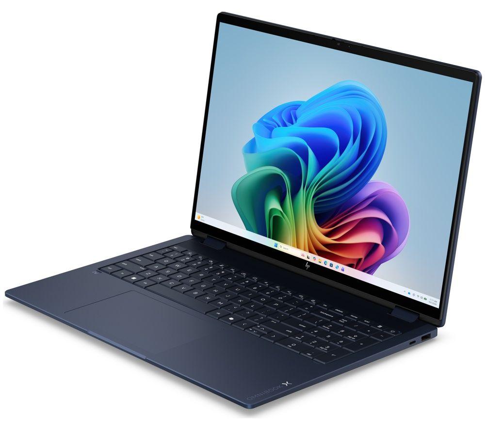 HP OmniBook X Flip NGAI 16inch 2 in 1 Laptop - AMD Ryzenâ„¢ AI 5, 512 GB SSD, Blue