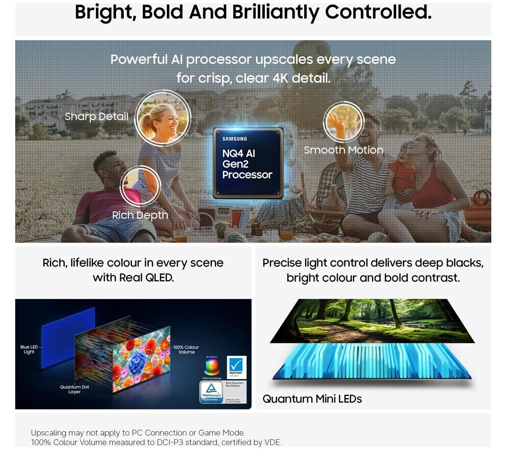 SAMSUNG QN80H 50" Neo QLED 4K Mini LED Vision AI Smart TV 2026 - QE50QN80H image number 3 of 12