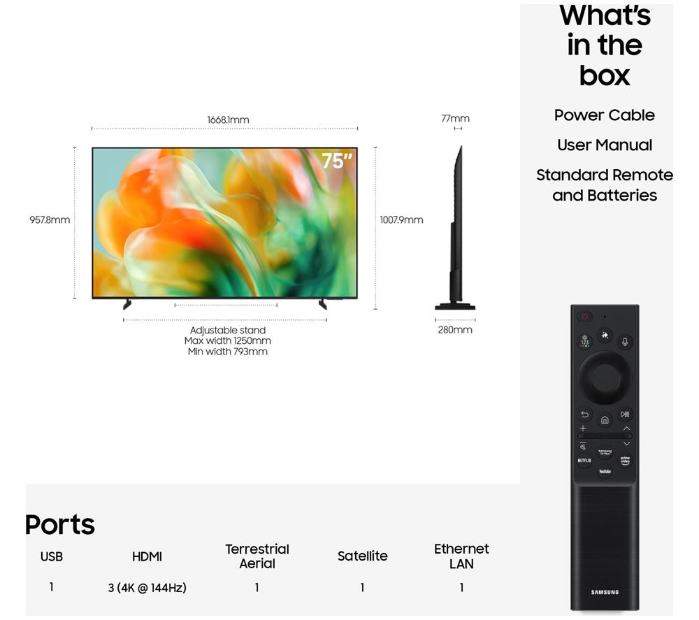 SAMSUNG M80H 75" Mini LED 4K Vision AI Smart TV 2026 - UE75M80H image number 7 of 11