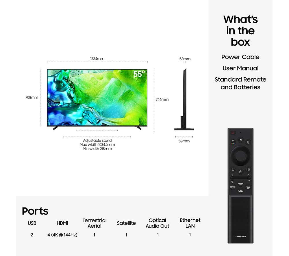 SAMSUNG QN80H 55" Neo QLED 4K Mini LED Vision AI Smart TV 2026 - QE55QN80H image number 5 of 11