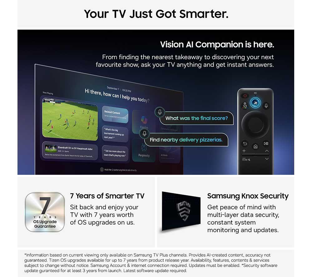 SAMSUNG QN80H 55" Neo QLED 4K Mini LED Vision AI Smart TV 2026 - QE55QN80H image number 9 of 11