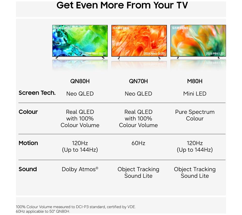 SAMSUNG M80H 55" Mini LED 4K Vision AI Smart TV 2026 - UE55M80H image number 9 of 11