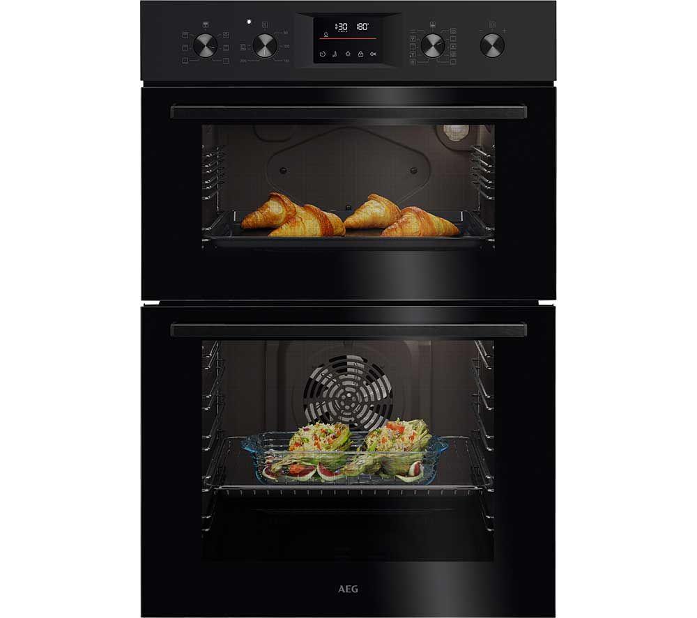 AEG OU5CP40B Electric Built-under Double Oven - Stainless Steel
