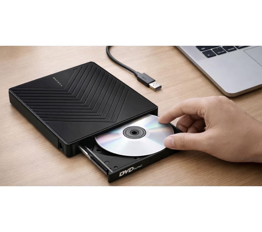 ENTITY Era 5 in 1 External USB DVD Writer - Black image number 5 of 6