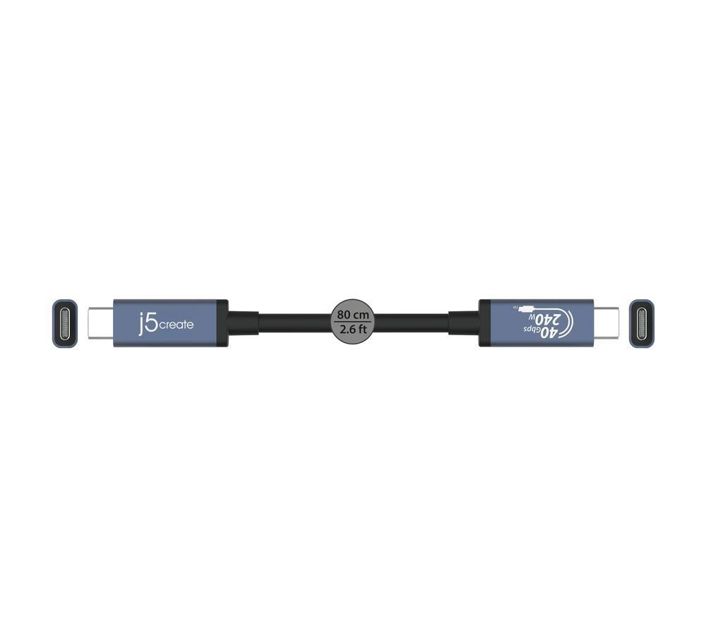 J5CREATE JUC29L08 USB-C Cable - 0.8 m image number 4 of 6