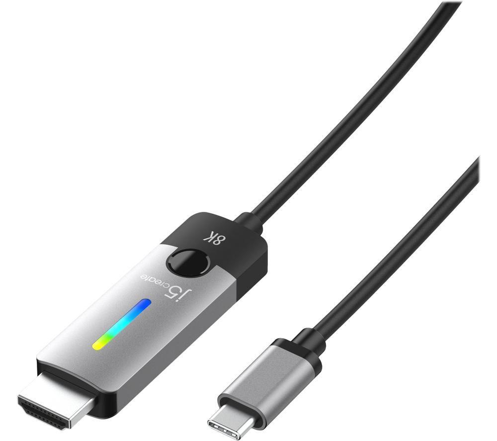 J5CREATE USB-C to HDMI 2.1 Ultra HD 8K Cable - 1.8 m image number 5 of 11