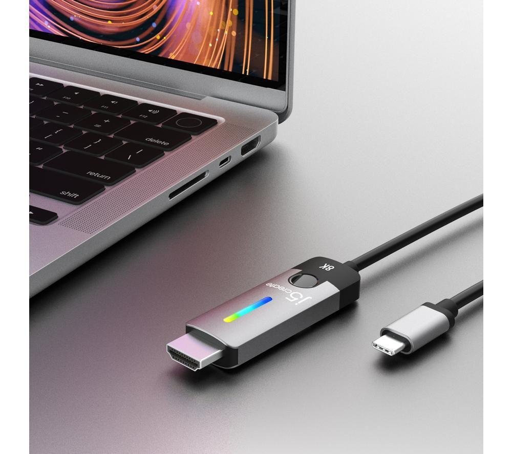 J5CREATE USB-C to HDMI 2.1 Ultra HD 8K Cable - 1.8 m image number 9 of 11