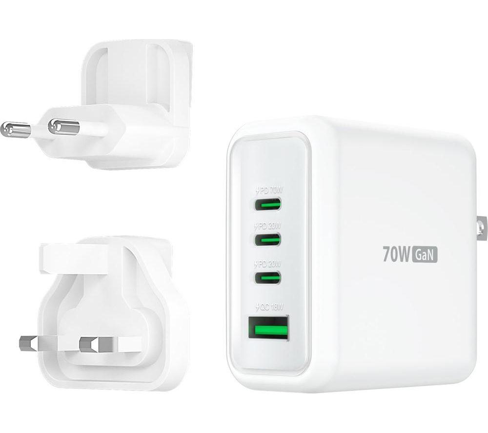J5create Jup4370ef-N 70 W Gan Usb Charger - White, White