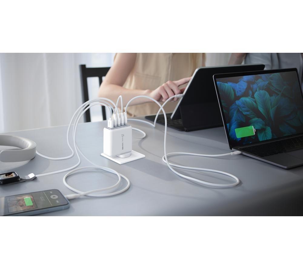 J5CREATE JUP53100 100 W GaN USB Charger - White image number 6 of 7