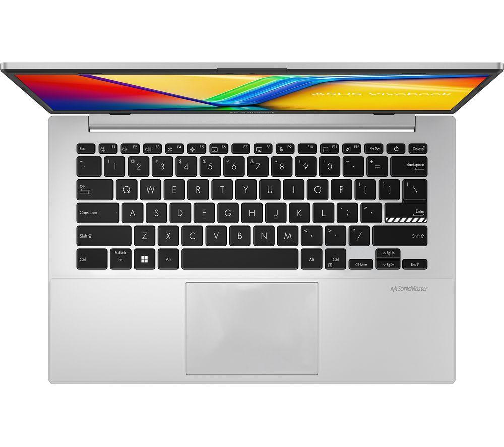 ASUS Vivobook Go 14 E1404TA 14'' Laptop - Intel&reg; N150, 128 GB UFS, Silver image number 2 of 12