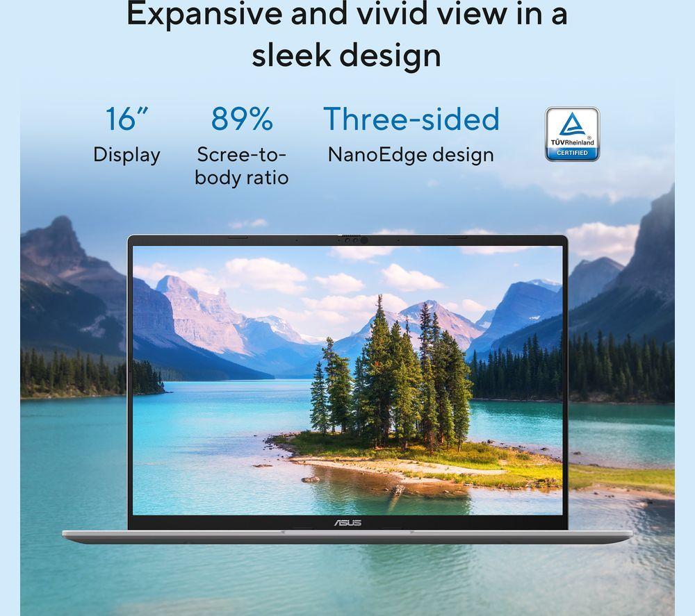 ASUS Vivobook 16 X1607AA 16" Laptop - Intel&reg; Core&trade; Ultra 5, 512 GB SSD, Silver image number 7 of 8