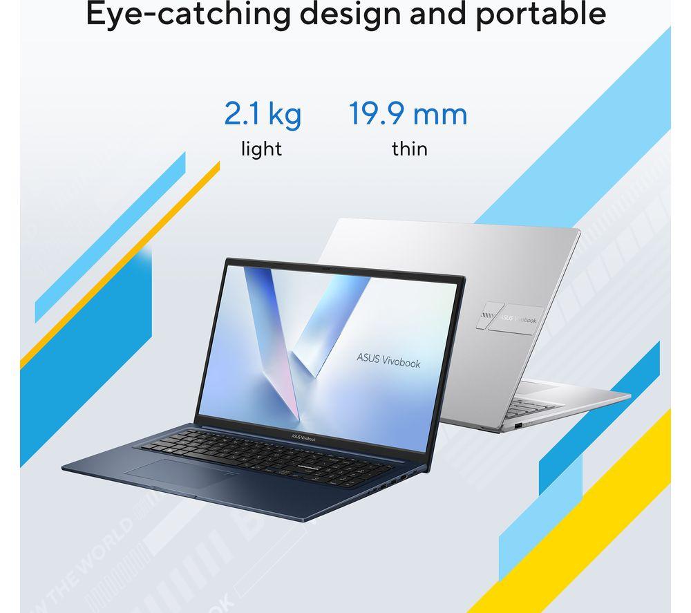 ASUS Vivobook 17 X1704MA 17.3" Laptop - Intel&reg; Core&trade; 5, 512 GB SSD, Silver image number 6 of 8
