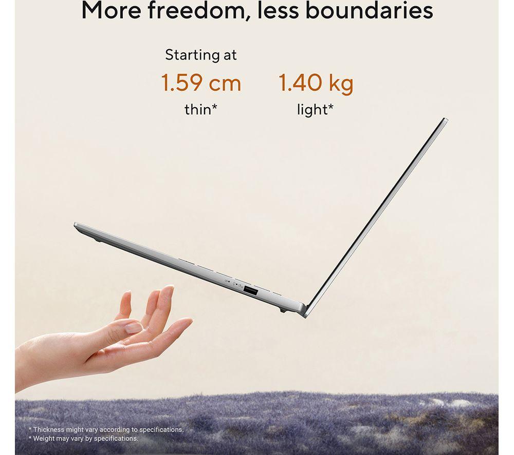 ASUS Vivobook 14 M3407GA OLED 14" Laptop - AMD Ryzen AI 7, 1 TB SSD, Grey image number 5 of 8